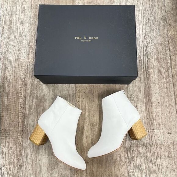 Rag & Bone Drea Leather Boot In White - Picture 2 of 4